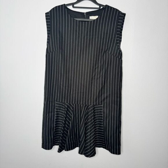 Line & Dot Dresses & Skirts - Line & Dot black and white pinstripe drop waist dress size large